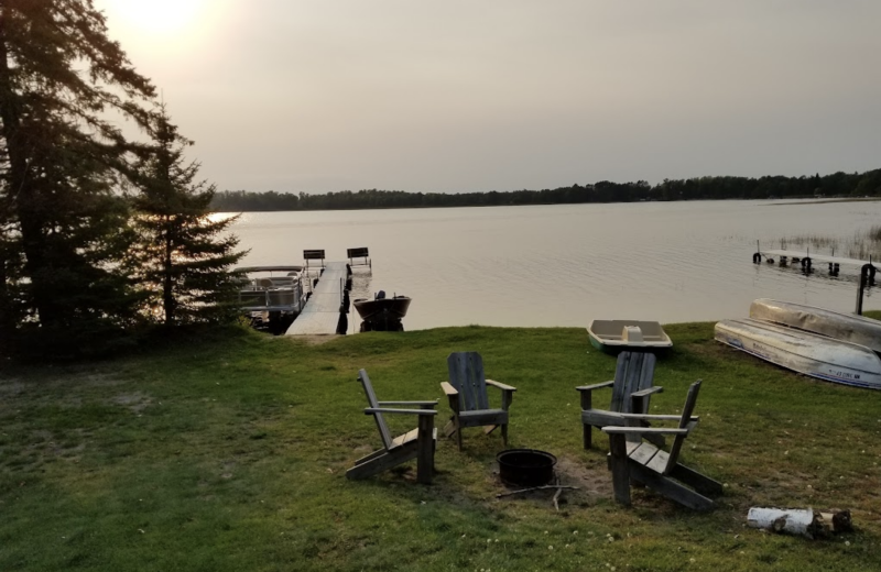 Lake view at Little Wolf Resort.