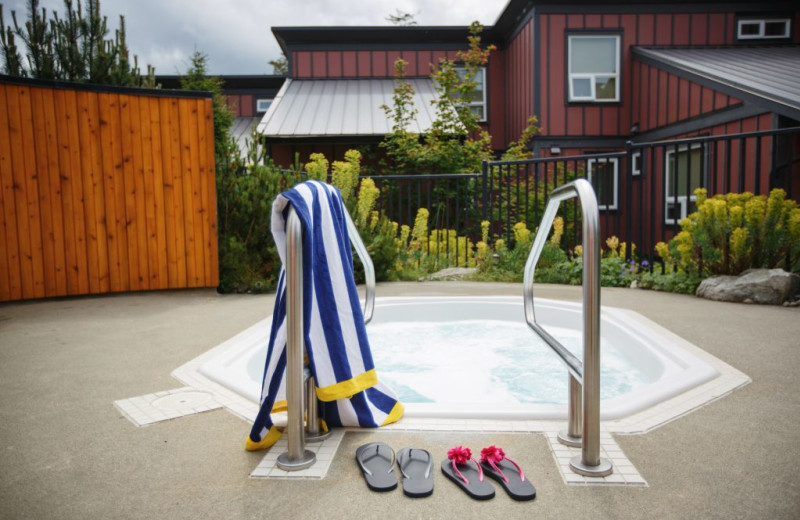 Hot tub at Sooke Harbour Resort & Marina.