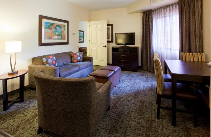 Guest living room at Staybridge Suites Naples-Gulf Coast.