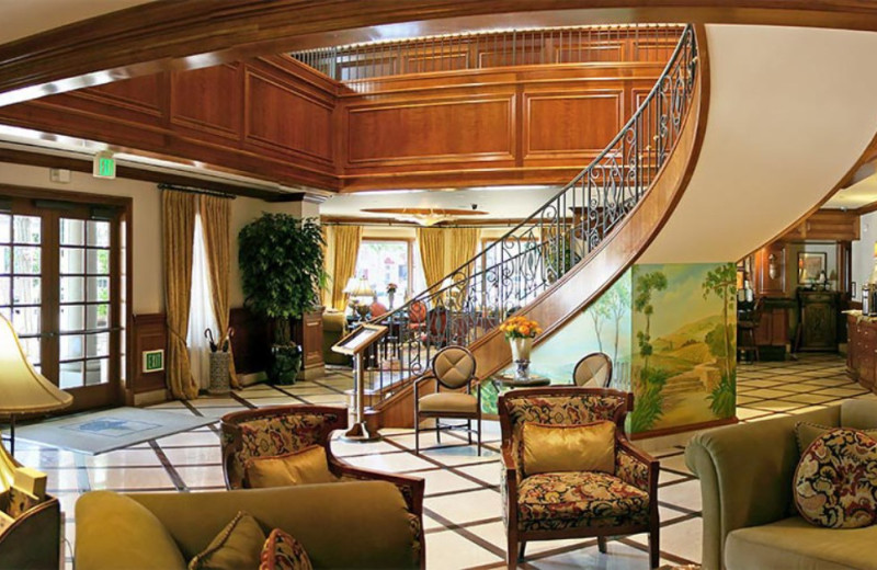 Lobby at The Rose Hotel.