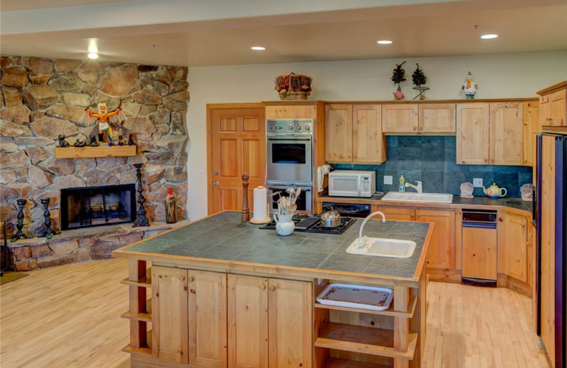 Rental kitchen at Alpine Ski Properties.