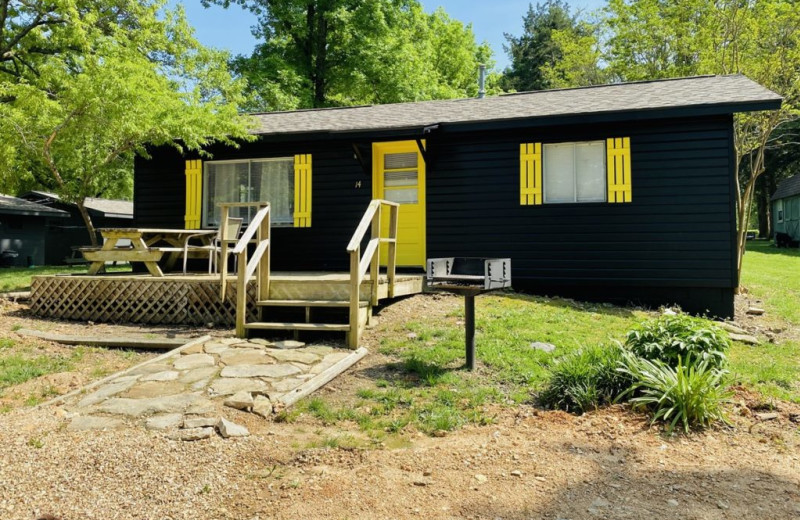 Cabin exterior at Green Valley Resort.