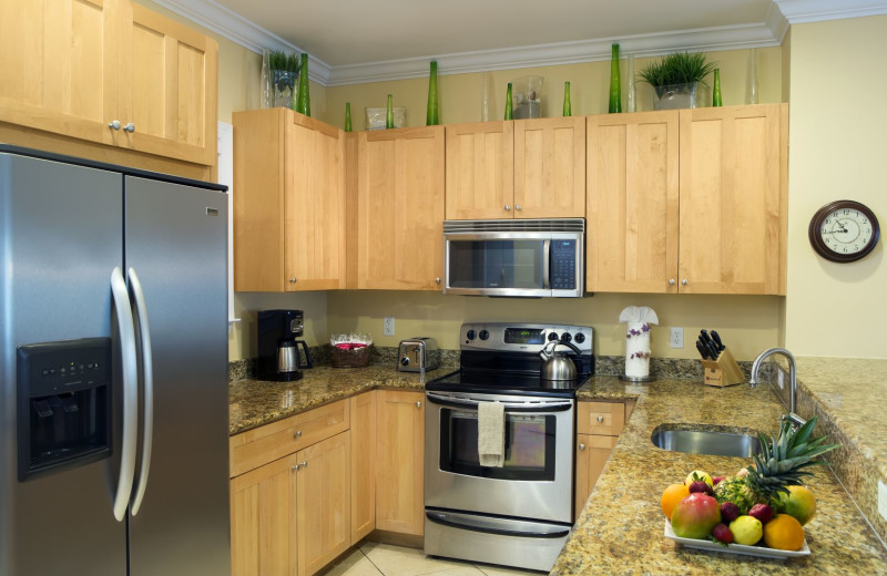 Guest kitchen at Tranquility Bay Beach House Resort.