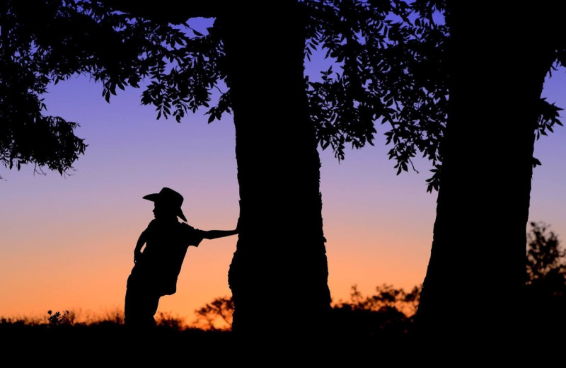 Sunset at Flying L Hill Country Resort & Conference Center.