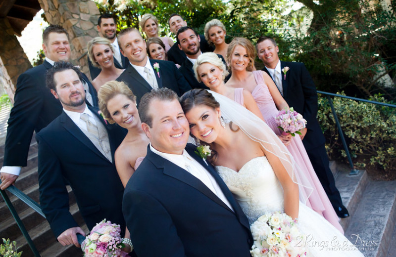 Wedding party at Pala Mesa Resort.