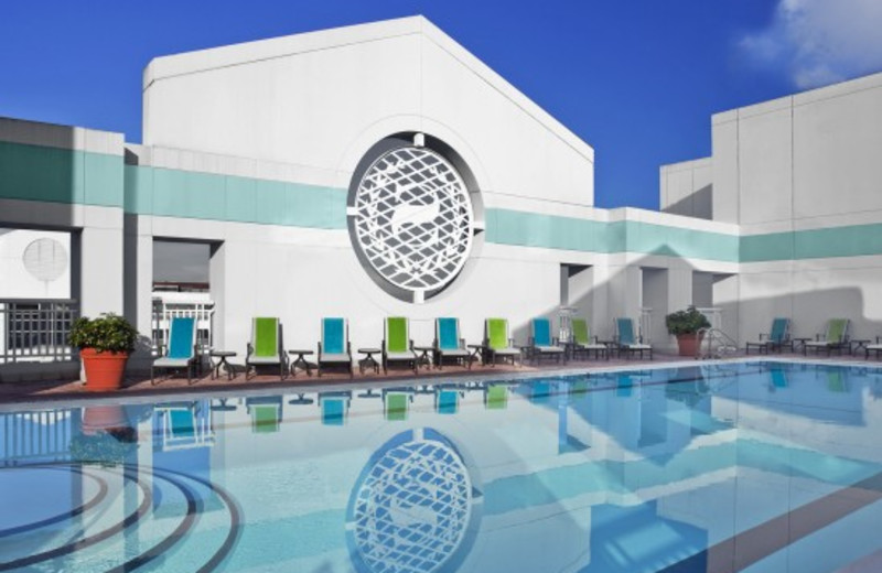Outdoor pool at Sheraton Suites Plantation, Ft. Lauderdale West.