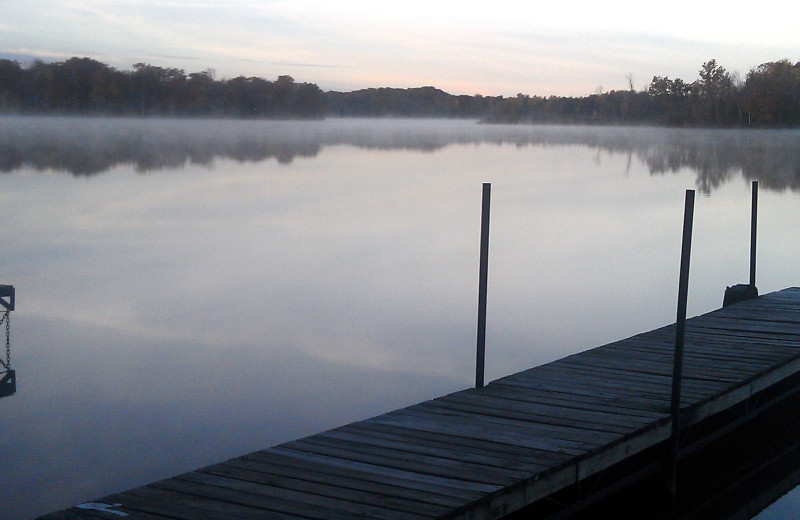 Lake view of Rose's Bay Resort.