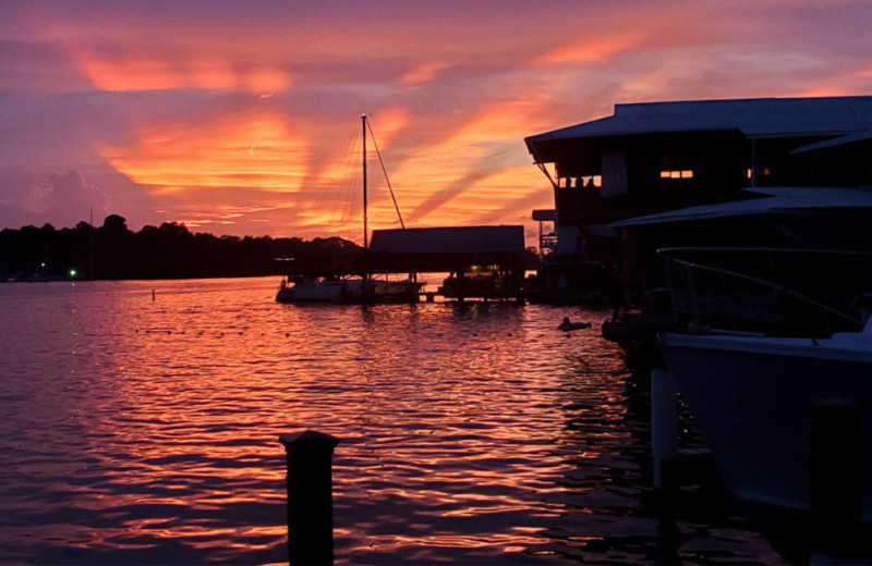 Sunset at Bocas Bali Resort.