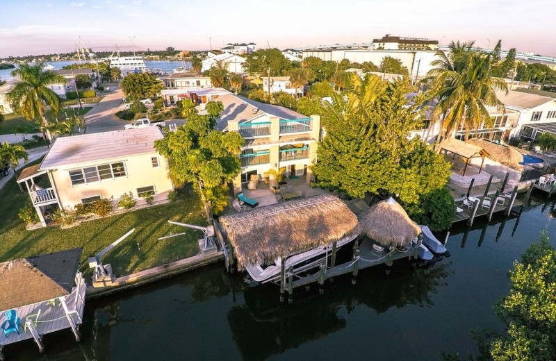 Aerial view of Tri Power Resort Rentals.