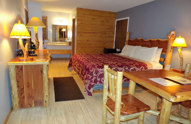 Guest room at The Lookout Lodge.