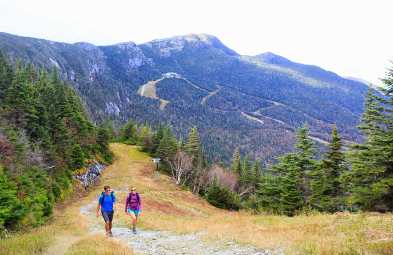 Nature hike at Stowe Mountain Lodge.