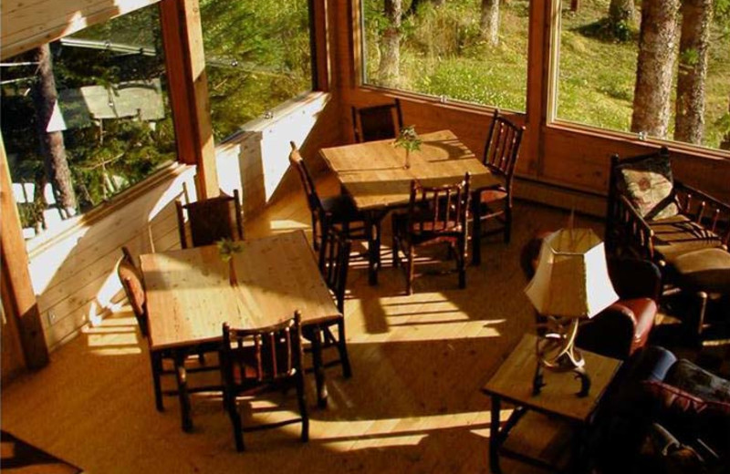 Lounge at Favorite Bay Lodge.