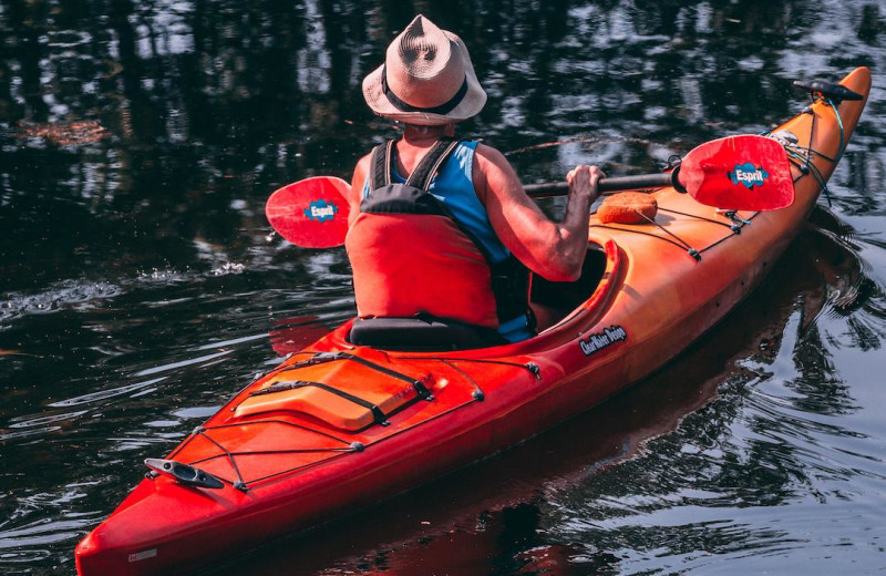 Kayaking at Great Blue Resorts- Shamrock Bay Resort.