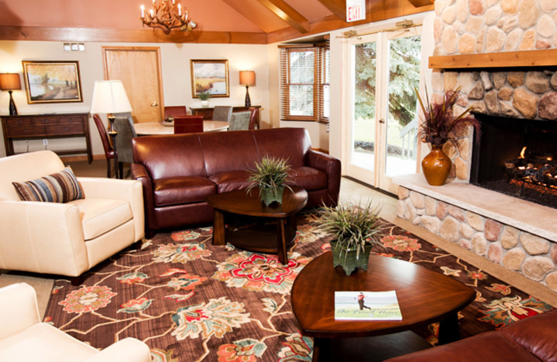 Each of our six Inns feature two public living areas full with large, flatscreen television and stone fireplaces.