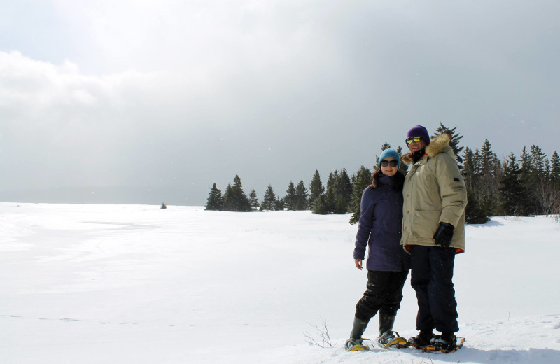 Couple at Cabot Shores Wilderness Resort.