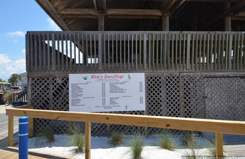 Beach pavilion at Sandpiper Cove.