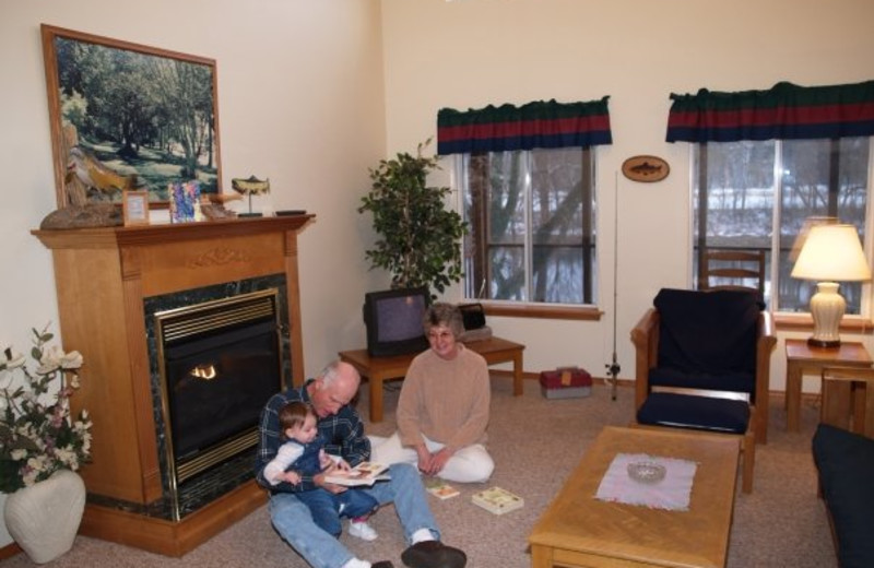 Guest living room at Rainbow Drive Resort.