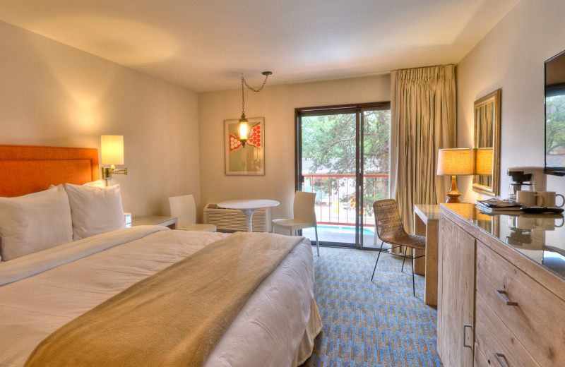 Guest room at Ashland Hills Hotel & Suites.