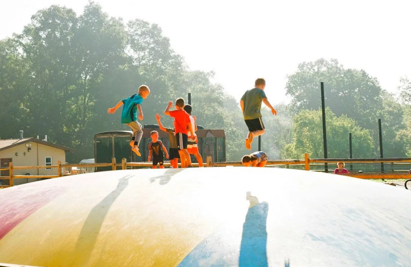 Jump pillow at Yogi Bear's Jellystone Park Luray.