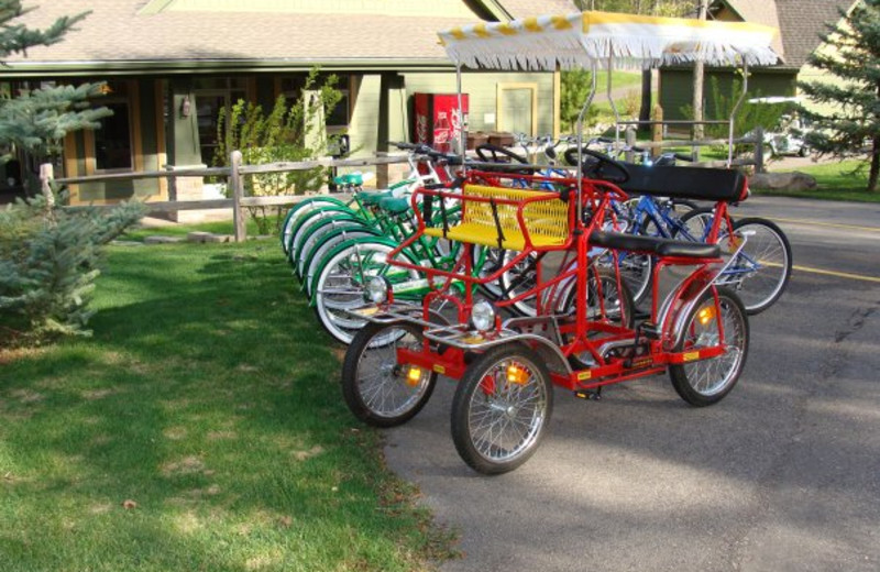 Bike rentals at Kavanaugh's Sylvan Lake Resort.