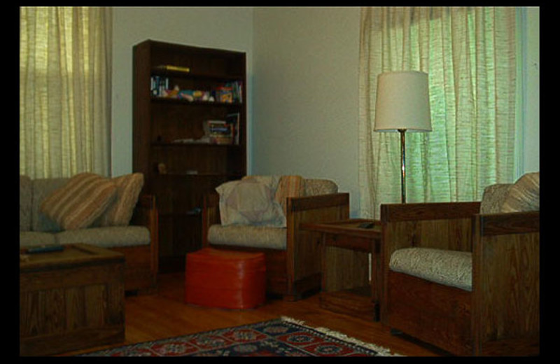 Living room at House At Confluence.