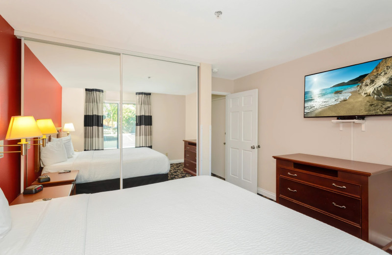 Guest room at Ramada Limited Oceanside.