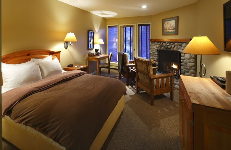 Guest room at Buffalo Mountain Lodge.