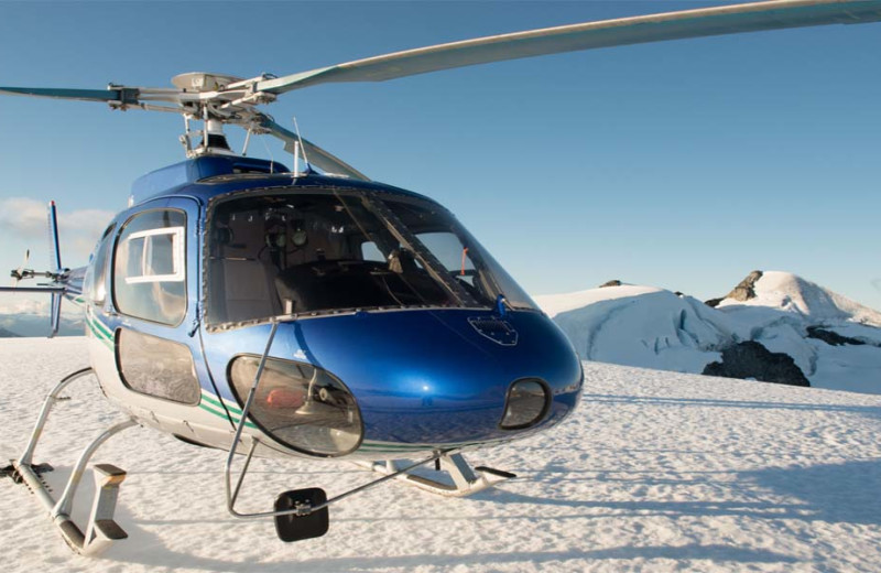 Helicopter at Sonora Resort and Conference Centre, Canada.