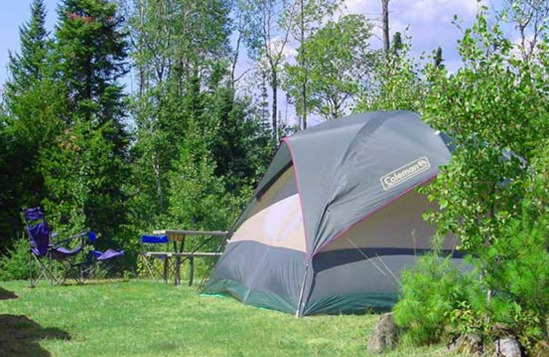 Camping at Golden Eagle Lodge.