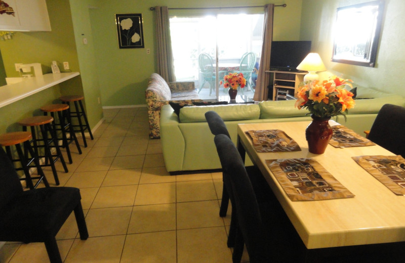 Guest room interior at Bermuda Bay Resort.