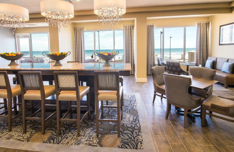 Dining at Hampton Inn Daytona Shores - Oceanfront.