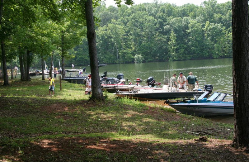 Boats at Highland Marina Resort.