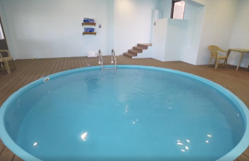 Indoor pool at Barefoot Resort.