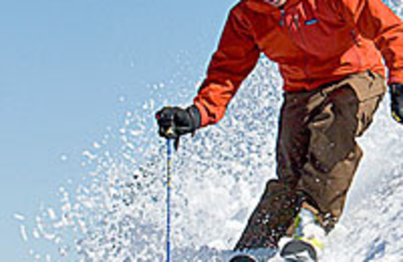 Down hill skiing at Cedar House Sport Hotel.