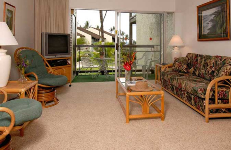 Vacation rental living room at Hale Kamaole Condos.