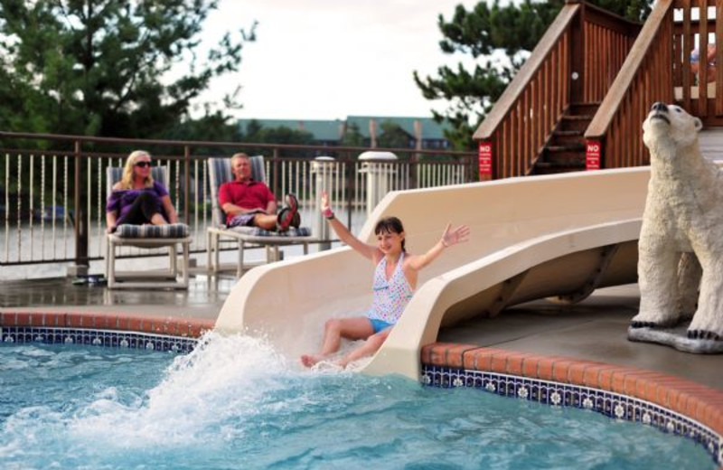 Water slide at Cliffside Resort.