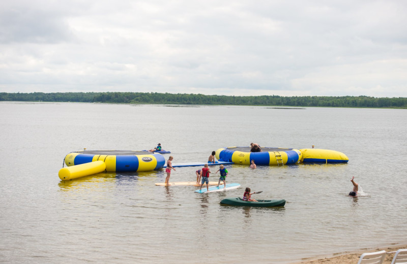 Beach toys at Hiawatha Beach Resort.