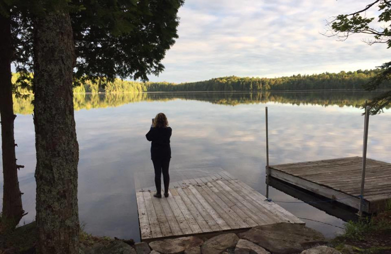 Dock view at Bonnie Lake Resort.