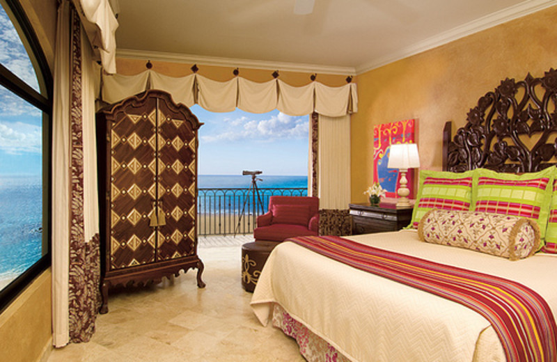 Guest room at Hilton Los Cabos Resort.