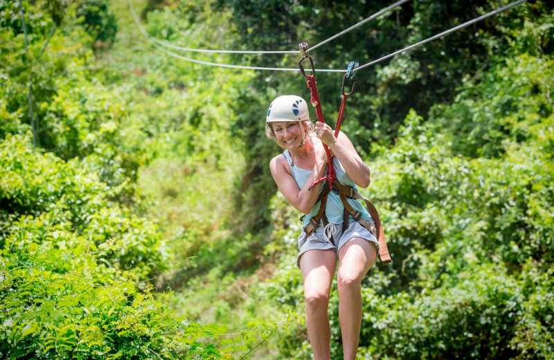 Zip line at Grand Bear Resort at Starved Rock.