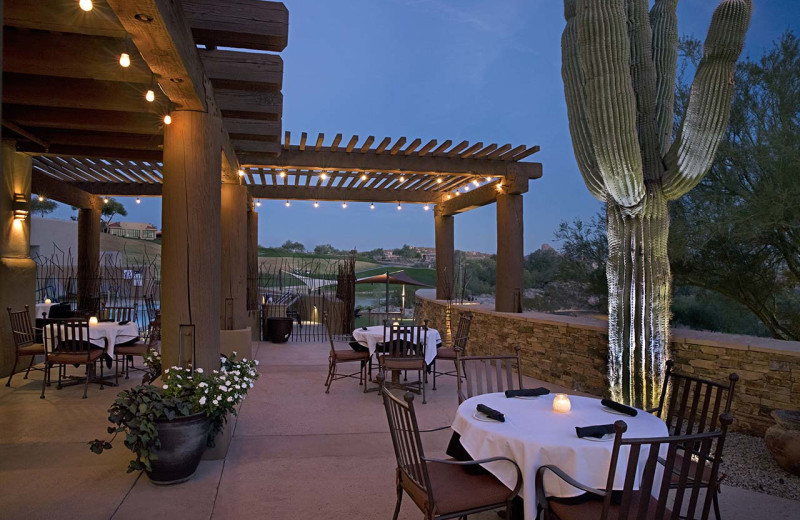 Patio at Inn at Eagle Mountain.