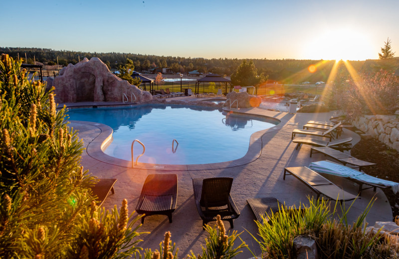 Outdoor pool at Zion Ponderosa Ranch Resort.