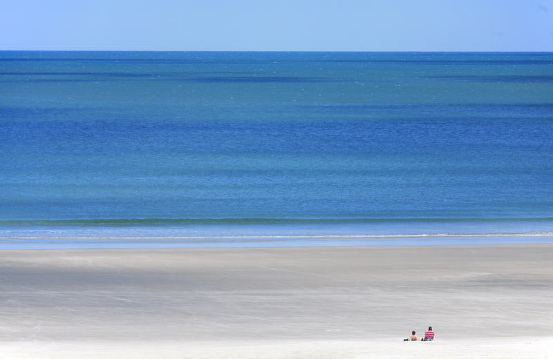 Beach area at Holiday Isle Oceanfront Resort.