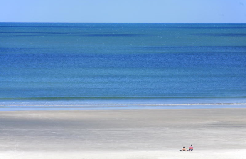 Beach area at Holiday Isle Oceanfront Resort. 