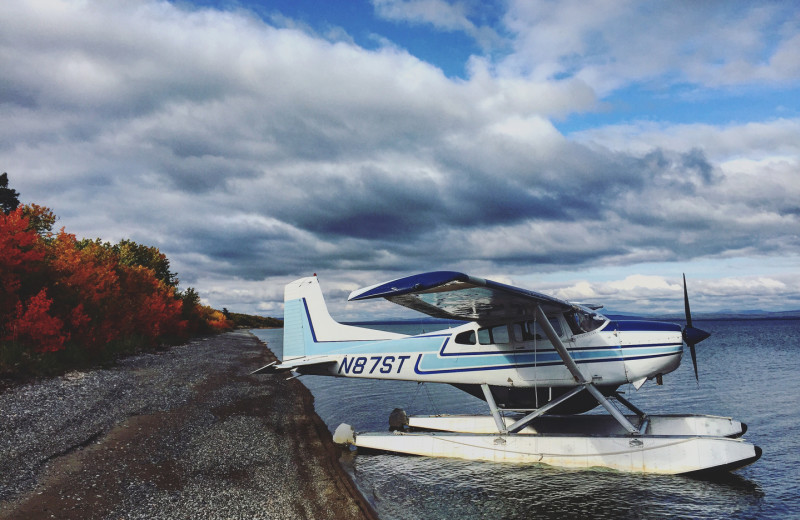 Plane at King Salmon Lodge.