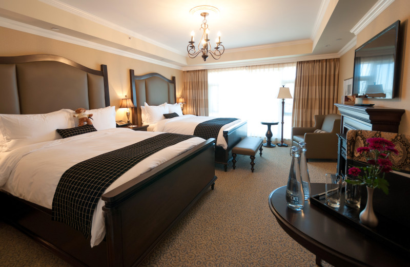 Guest room at Oak Bay Beach Hotel.