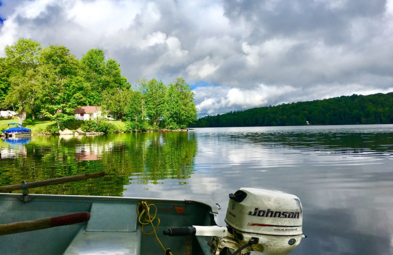 Lake view at Peck's Lake Resort.