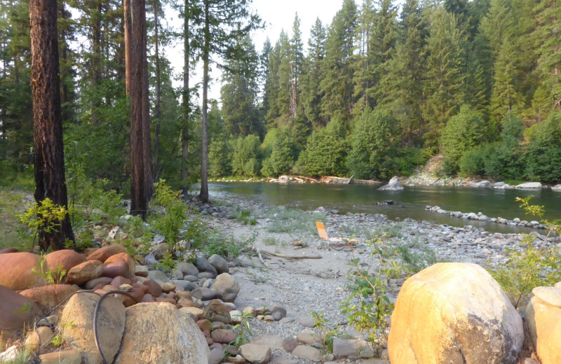 River at Natapoc Lodging.