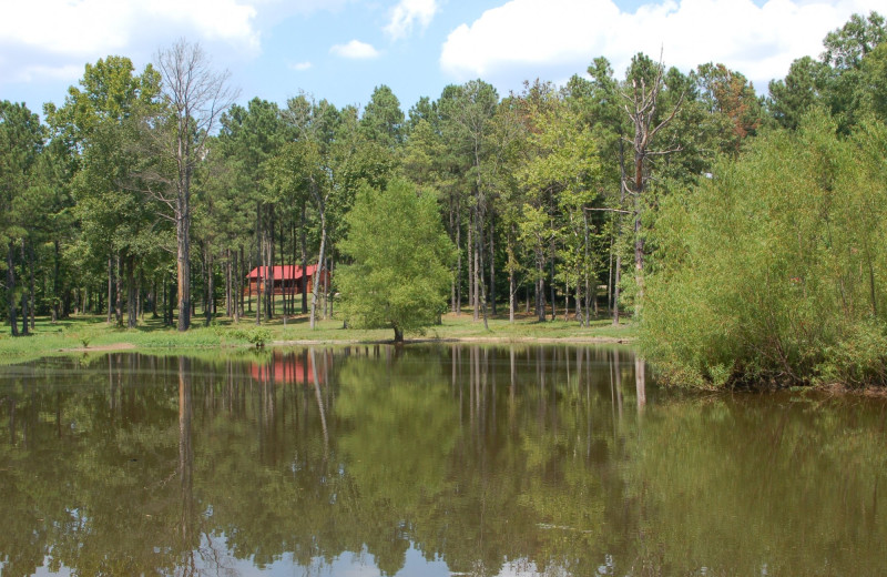 Cabin on lake at Remember When Cabins.