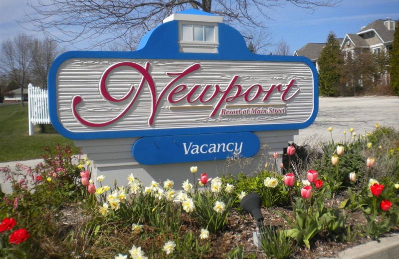 Newport Resort sign.